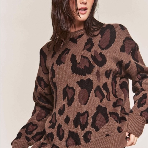 Leopard Print Sweater - Picture 1 of 5